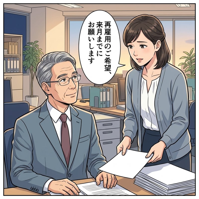 定年まであと一年、次に何ができるのか分からないコウイチ（コマ2）