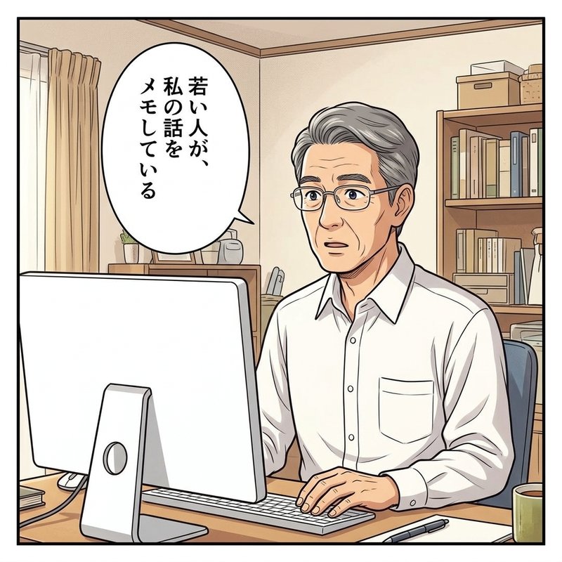三十七年がはじめて言葉になっていくコウイチ（コマ3）